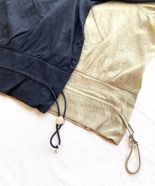 Q(キュー)の「ハイツイストシアーブルゾン(ブルゾン・レディース・マスタード/ブラック・MEDIUM)」の16枚目の写真