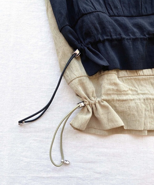 Q(キュー)の「ハイツイストシアーブルゾン(ブルゾン・レディース・マスタード/ブラック・MEDIUM)」の17枚目の写真