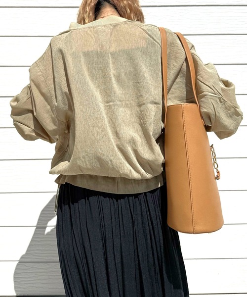 Q(キュー)の「ハイツイストシアーブルゾン(ブルゾン・レディース・マスタード/ブラック・MEDIUM)」の21枚目の写真