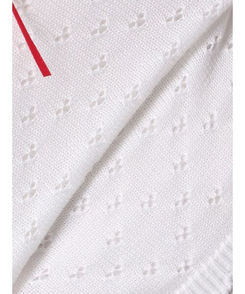 CALNAMUR(カルナムール)の「BEAR PRINT RIBBON KNIT /ベアプリントリボンニット(Tシャツ/カットソー・レディース・ライトブルー/ホワイト/ピンク・FREE)」の14枚目の写真