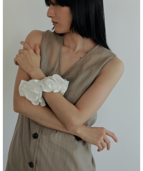 国内発送 miumiu クロシェ シュシュ ヘアアクセサリー バングル Velour Ribbon Chouchou（シュシュ）｜anuke（アンヌーク）の