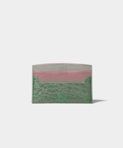 beautiful people（ビューティフルピープル）の「nothing to hide     vinyl card case（カードケース・レディース・レッド/ピンク/サックスブルー/ブラック×パープル/ダークブラック/ホワイト/グリーン×ピンク/ピンク×イエロー・FREE）」の4枚目の写真