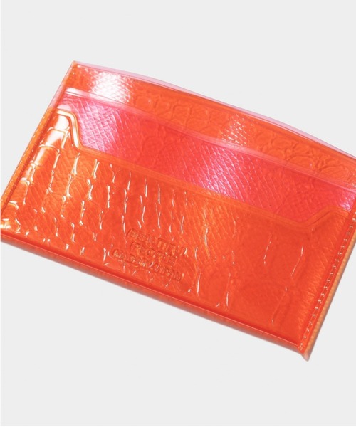 beautiful people（ビューティフルピープル）の「nothing to hide     vinyl card case（カードケース・メンズ・レッド/ピンク/サックスブルー/ブラック×パープル/ダークブラック/ホワイト・FREE）」の11枚目の写真