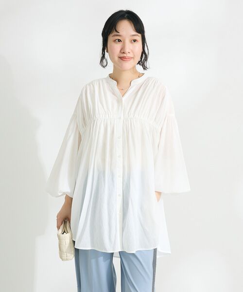 エムアンドキョウコ☆24年SS☆フルーツシャーリングチュニックOP☆美品です エムアンドキョウコ☆24年SS☆フルーツシャーリングチュニックOP