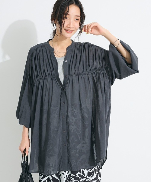 eclaT style(R) BLACK フォーマルドレープチュニック 大きい