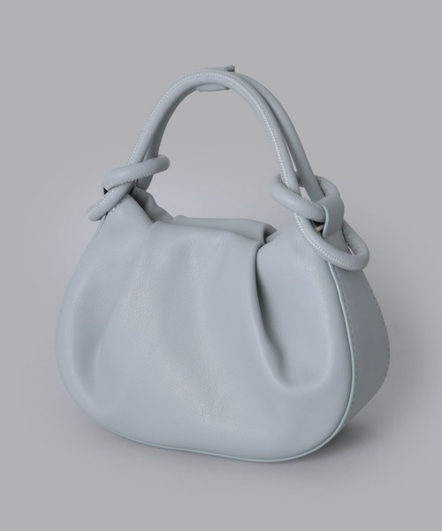 Olu.(オルドット)の「ラウンドコンパクトハンドバッグ(ハンドバッグ・レディース・アイボリー/ブラック/グレイッシュベージュ/シルバー/ブルー系その他・FREE)」の16枚目の写真