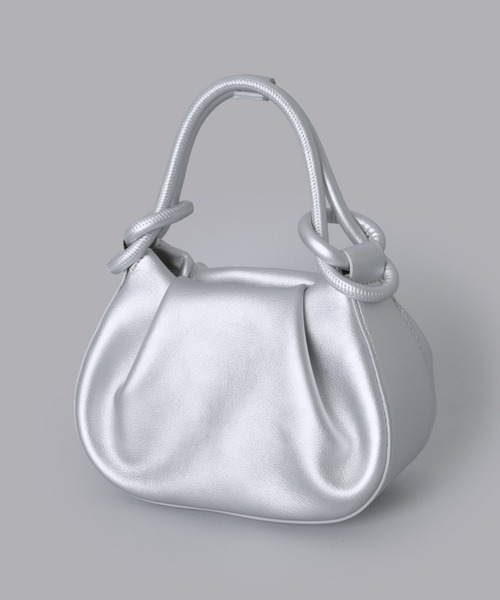 Olu.(オルドット)の「ラウンドコンパクトハンドバッグ(ハンドバッグ・レディース・アイボリー/ブラック/グレイッシュベージュ/シルバー/ブルー系その他・FREE)」の17枚目の写真