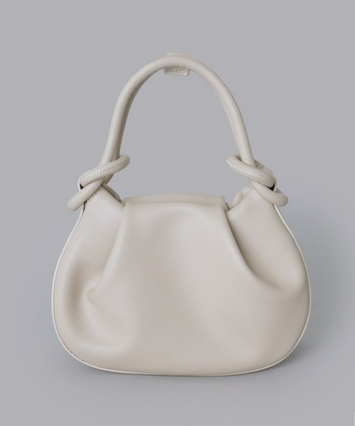 Olu.(オルドット)の「ラウンドコンパクトハンドバッグ(ハンドバッグ・レディース・アイボリー/ブラック/グレイッシュベージュ/シルバー/ブルー系その他・FREE)」の22枚目の写真