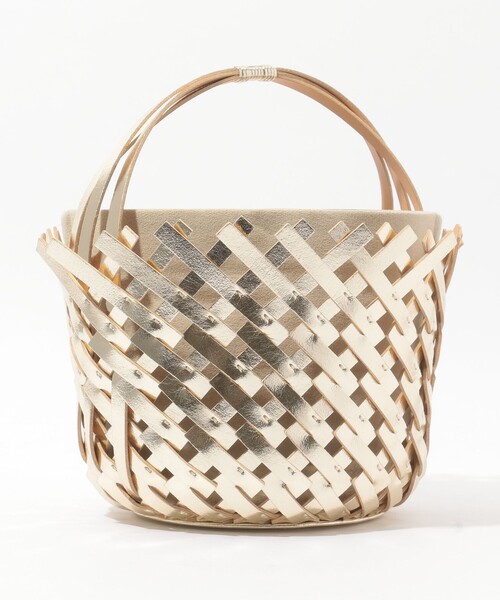 MARY AL TERNA(メアリオルターナ)の「MARY AL TERNA KAGO BASKET バッグ(ハンドバッグ・レディース・ゴールド・FREE)」の4枚目の写真