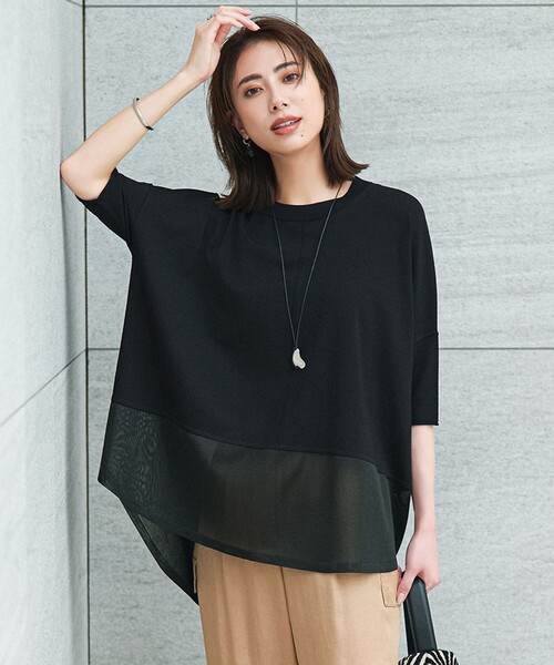 VIS/NYハイゲージ シアーコンビニット（ニット/セーター）｜ICB