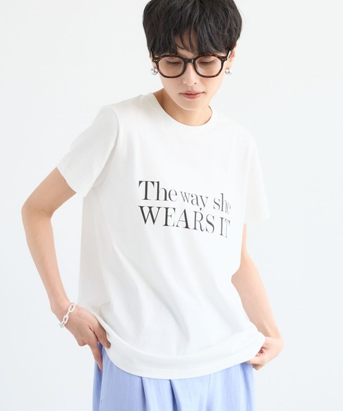 BARNYARDSTORM（バンヤードストーム）の「BARNYARDSTORM / キレイめロゴT（Tシャツ/カットソー・レディース・ホワイト/ブラック・FREE）」の16枚目の写真