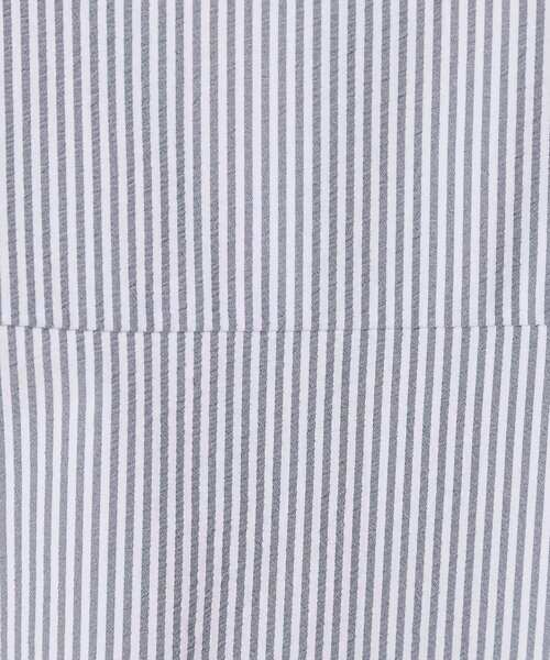 OPAQUE.CLIP（オペークドットクリップ）の「サッカーストライプワンピース【吸水速乾/イージーアイロン/洗濯機洗い可】（ワンピース・レディース・ブラック/ベビーピンク/ホワイト系3・38/40/36/42）」の21枚目の写真