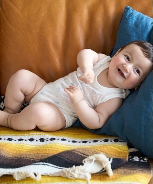 petit main(プティマイン)の「【弱酸性】メッシュタンクロンパース(肌着・キッズ・ライトブルー/ライトグリーン・70cm/80cm)」の2枚目の写真