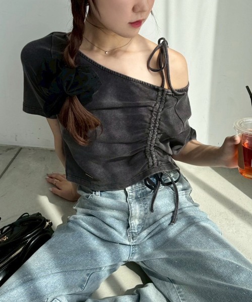 one after another NICE CLAUP（ワンアフターアナザーナイスクラップ）の「ワイドデニムパンツ（デニムパンツ・レディース・ライトグレー/ブルー/ライトブルー・SMALL/MEDIUM）」の21枚目の写真