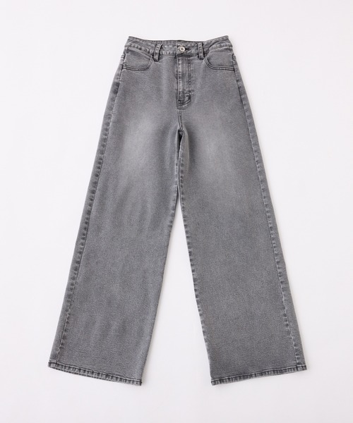 one after another NICE CLAUP（ワンアフターアナザーナイスクラップ）の「ワイドデニムパンツ（デニムパンツ・レディース・ライトグレー/ブルー/ライトブルー・SMALL/MEDIUM）」の12枚目の写真