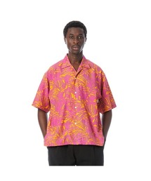 Sandinista | SANDINISTA Patterned Open Collar S/S Shirt (MAGENTA) (サンディニスタ パターン オープンカラー ショートスリーブシャツ)(シャツ/ブラウス)