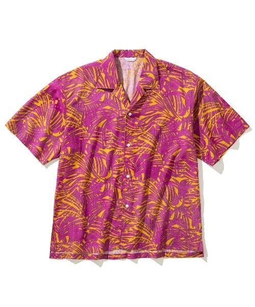 Sandinista(サンディニスタ)の「SANDINISTA Patterned Open Collar S/S Shirt (MAGENTA) (サンディニスタ パターン オープンカラー ショートスリーブシャツ)(シャツ/ブラウス・メンズ・レッド系・MEDIUM/LARGE)」の6枚目の写真