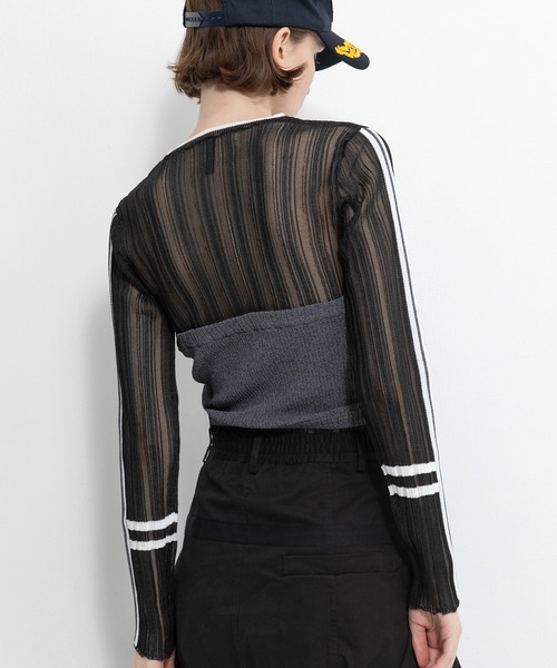 ベアトップシアーリブニット（Tシャツ/カットソー）｜AULA AILA