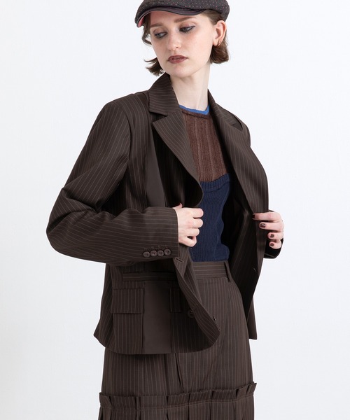 AULA AILA（アウラアイラ）の「ベアトップシアーリブニット（Tシャツ/カットソー・レディース・ブラック/オフホワイト/グレー/ブラウン・0）」の19枚目の写真