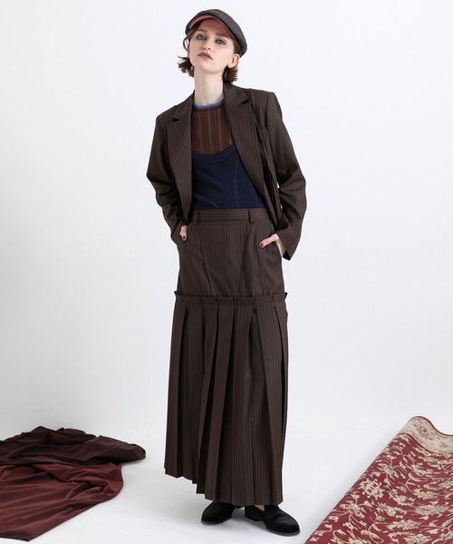 AULA AILA（アウラアイラ）の「ベアトップシアーリブニット（Tシャツ/カットソー・レディース・ブラック/オフホワイト/グレー/ブラウン・0）」の18枚目の写真