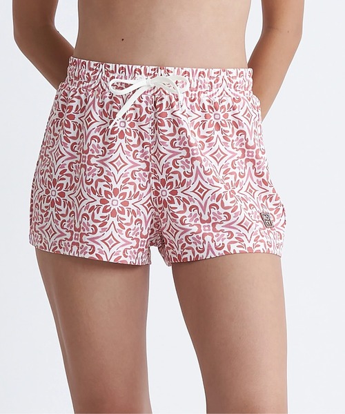 ROXY(ロキシー)の「【ROXY/ロキシー】24SS FRESCO TILE BS/水陸両用総柄ウエストゴムボードショーツ・サーフトランクス(水着)(水着・レディース・イエロー/レッド/ブラック・LARGE/MEDIUM/SMALL)」の3枚目の写真