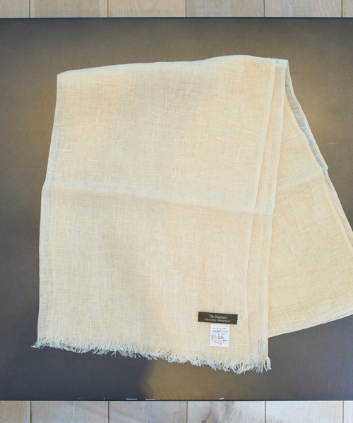 Rouge vif（ルージュヴィフ）の「【The Bagmati/ザ バグマティ】リネンストール（ストール/ショール・レディース・ライトベージュ/チャコールグレー・フリー）」の15枚目の写真