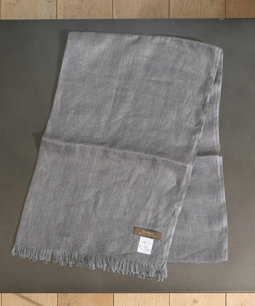 Rouge vif（ルージュヴィフ）の「【The Bagmati/ザ バグマティ】リネンストール（ストール/ショール・レディース・ライトベージュ/チャコールグレー・フリー）」の17枚目の写真