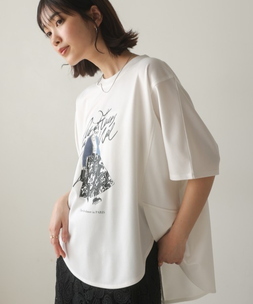 Bou Jeloud(ブージュルード)の「ドールモチーフTee(Tシャツ/カットソー・レディース・オフホワイト/ベージュ/ブラック・FREE)」の11枚目の写真
