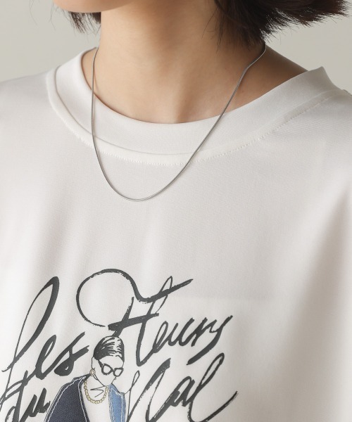 Bou Jeloud(ブージュルード)の「ドールモチーフTee(Tシャツ/カットソー・レディース・オフホワイト/ベージュ/ブラック・FREE)」の13枚目の写真