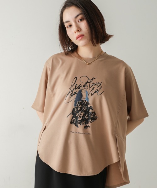 Bou Jeloud(ブージュルード)の「ドールモチーフTee(Tシャツ/カットソー・レディース・オフホワイト/ベージュ/ブラック・FREE)」の19枚目の写真