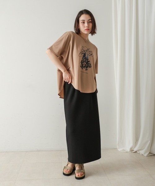 Bou Jeloud(ブージュルード)の「ドールモチーフTee(Tシャツ/カットソー・レディース・オフホワイト/ベージュ/ブラック・FREE)」の20枚目の写真
