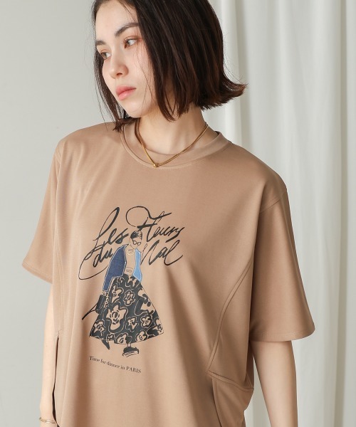 Bou Jeloud(ブージュルード)の「ドールモチーフTee(Tシャツ/カットソー・レディース・オフホワイト/ベージュ/ブラック・FREE)」の22枚目の写真