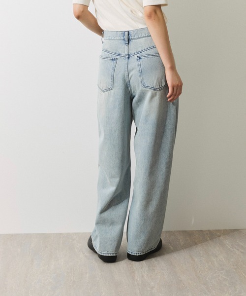 ADAM ET ROPE'(アダムエロペ)の「【WEB限定】ワイドストレートデニムパンツ(デニムパンツ・レディース・サックスブルー・34/36/38)」の21枚目の写真