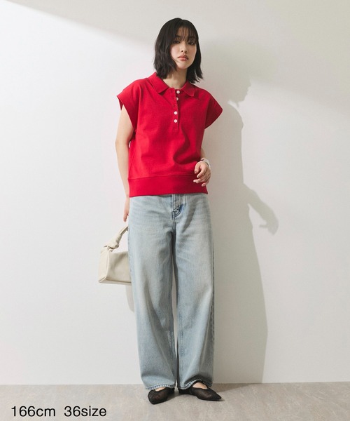 ADAM ET ROPE'(アダムエロペ)の「【WEB限定】ワイドストレートデニムパンツ(デニムパンツ・レディース・サックスブルー・34/36/38)」の16枚目の写真