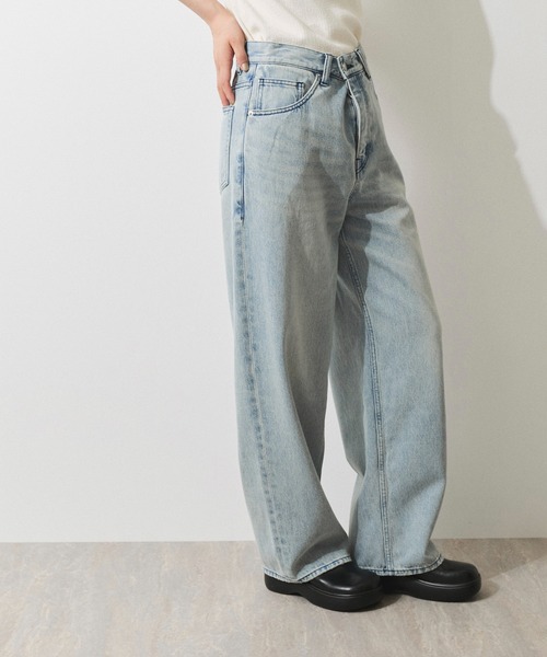 ADAM ET ROPE'(アダムエロペ)の「【WEB限定】ワイドストレートデニムパンツ(デニムパンツ・レディース・サックスブルー・34/36/38)」の13枚目の写真