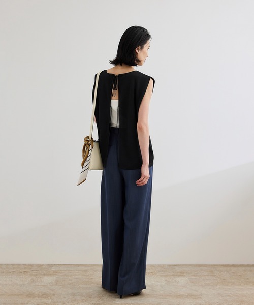 ROPE'(ロペ)の「シャイニー2WAYリボンブラウス/洗える(シャツ/ブラウス・レディース・シルバー/ブラック/ネイビー・FREE)」の19枚目の写真