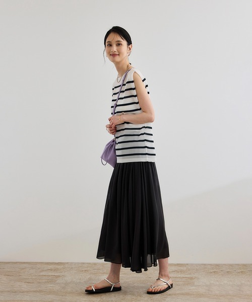ROPE'(ロペ)の「シャイニー2WAYリボンブラウス/洗える(シャツ/ブラウス・レディース・シルバー/ブラック/ネイビー・FREE)」の21枚目の写真
