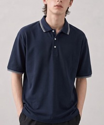 『JEMORGAN LONG JOHNS/ジェーイーモーガンロングジョーンズ』T/Cカノコ衿&袖口ラインポロシャツ【+】