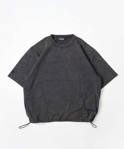 kutir（クティール）の「VINTAGELIKE DRAWCORD TEE／ヴィンテージライクドローコードTEE（Tシャツ/カットソー・メンズ・ブラック系/ネイビー系/ブラック/ネイビー/ブラウン/レッド/オフホワイト/グレー/ブルー/ピンク・MEDIUM/LARGE）」の8枚目の写真