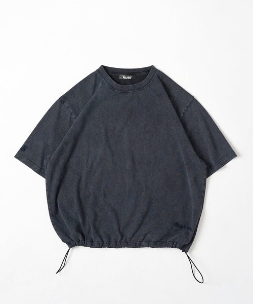 kutir（クティール）の「VINTAGELIKE DRAWCORD TEE／ヴィンテージライクドローコードTEE（Tシャツ/カットソー・メンズ・ブラック系/ネイビー系/ブラック/ネイビー/ブラウン/レッド/オフホワイト/グレー/ブルー/ピンク・MEDIUM/LARGE）」の6枚目の写真