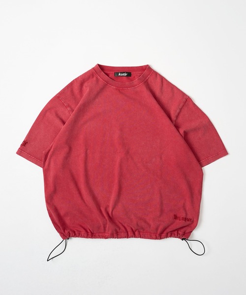 kutir（クティール）の「VINTAGELIKE DRAWCORD TEE／ヴィンテージライクドローコードTEE（Tシャツ/カットソー・メンズ・ブラック系/ネイビー系/ブラック/ネイビー/ブラウン/レッド/オフホワイト/グレー/ブルー/ピンク・MEDIUM/LARGE）」の10枚目の写真