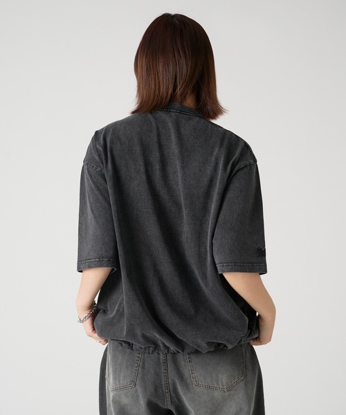 kutir（クティール）の「VINTAGELIKE DRAWCORD TEE／ヴィンテージライクドローコードTEE（Tシャツ/カットソー・メンズ・ブラック系/ネイビー系/ブラック/ネイビー/ブラウン/レッド/オフホワイト/グレー/ブルー/ピンク・MEDIUM/LARGE）」の22枚目の写真