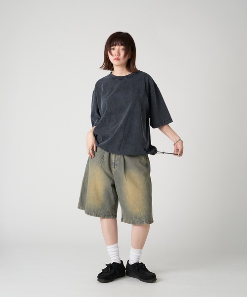 kutir（クティール）の「VINTAGELIKE DRAWCORD TEE／ヴィンテージライクドローコードTEE（Tシャツ/カットソー・メンズ・ブラック系/ネイビー系/ブラック/ネイビー/ブラウン/レッド/オフホワイト/グレー/ブルー/ピンク・MEDIUM/LARGE）」の12枚目の写真