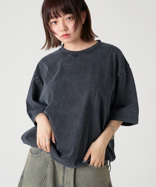 kutir（クティール）の「VINTAGELIKE DRAWCORD TEE／ヴィンテージライクドローコードTEE（Tシャツ/カットソー・メンズ・ブラック系/ネイビー系/ブラック/ネイビー/ブラウン/レッド/オフホワイト/グレー/ブルー/ピンク・MEDIUM/LARGE）」の15枚目の写真