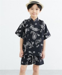 QUNTSTYLE（キュントスタイル）の「【男の子・女の子】綿タッチ甚平スーツ　(110～160cm)（浴衣）」