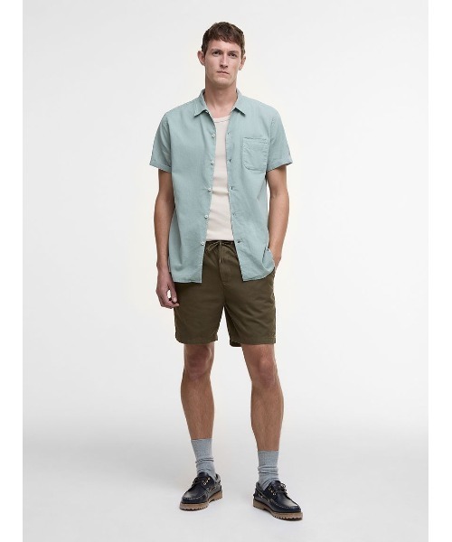 Barbour(バブアー)の「ウォッシュド オックスフォード リラックス ショーツ(その他パンツ・メンズ・ライトベージュ/ブルー/グリーン/パープル・SMALL/LARGE/MEDIUM)」の19枚目の写真