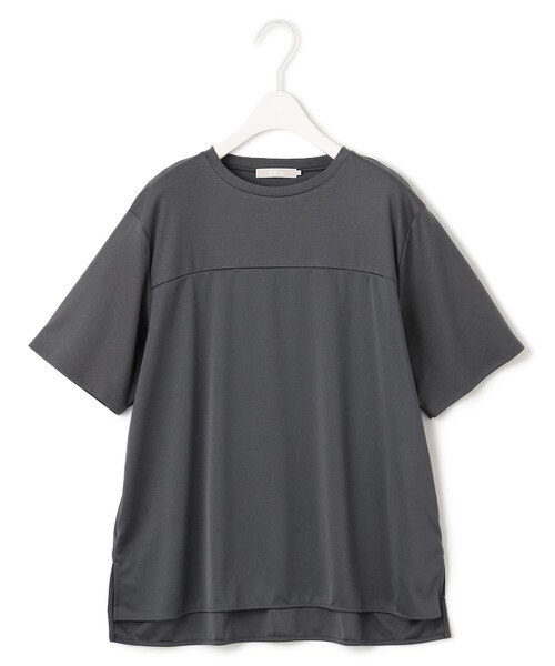 ICB(アイシービー)の「シルケットスムースコンビ Tブラウスカットソー(Tシャツ/カットソー・レディース・ブラック系/アイボリー系/グレー系・MEDIUM/X-SMALL/SMALL)」の15枚目の写真