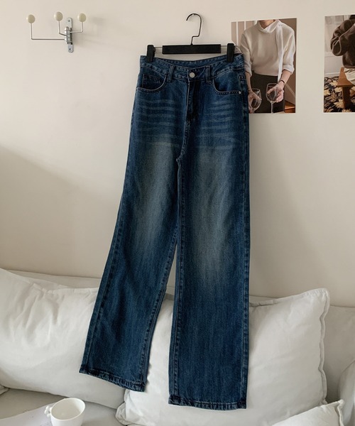 【海蒼】HYDO デニムパンツセット　30サイズ 値下げ】MINUS ドットボタンデニムパンツ インディゴ サイズ：44