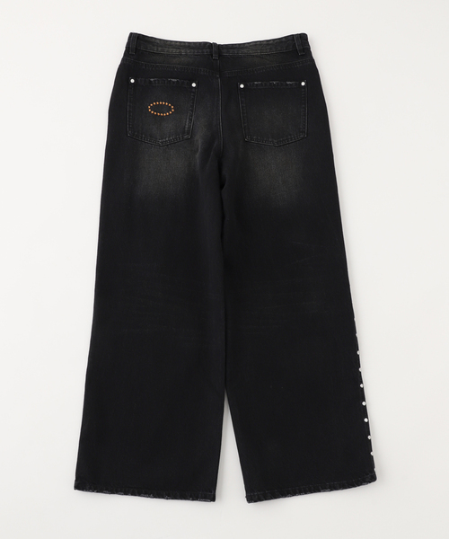 AFB / エーエフビー SUPER BAGGY STUDDED PANTS（デニムパンツ
