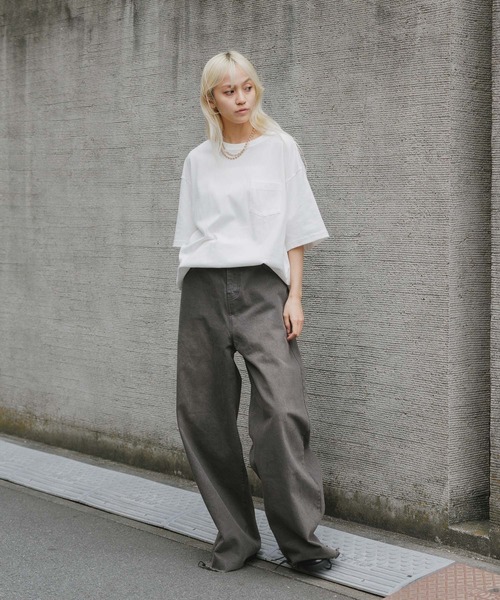 CALEE(キャリー)の「CALEE/キャリー S.V.D.S.H DROP S/S POCKET TEE Tシャツ メンズ 夏物 夏服(Tシャツ/カットソー・メンズ・ブラック/ホワイト・XL/L/M)」の16枚目の写真